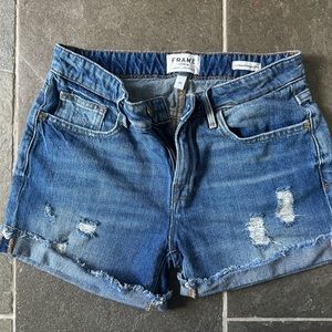 FRAME denim Le Grand Garçon Short size 25
